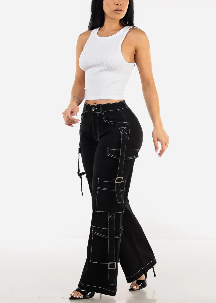 Sleeveless White Seamless Ribbed Crop Top sold by Moda product image thumbnail 2