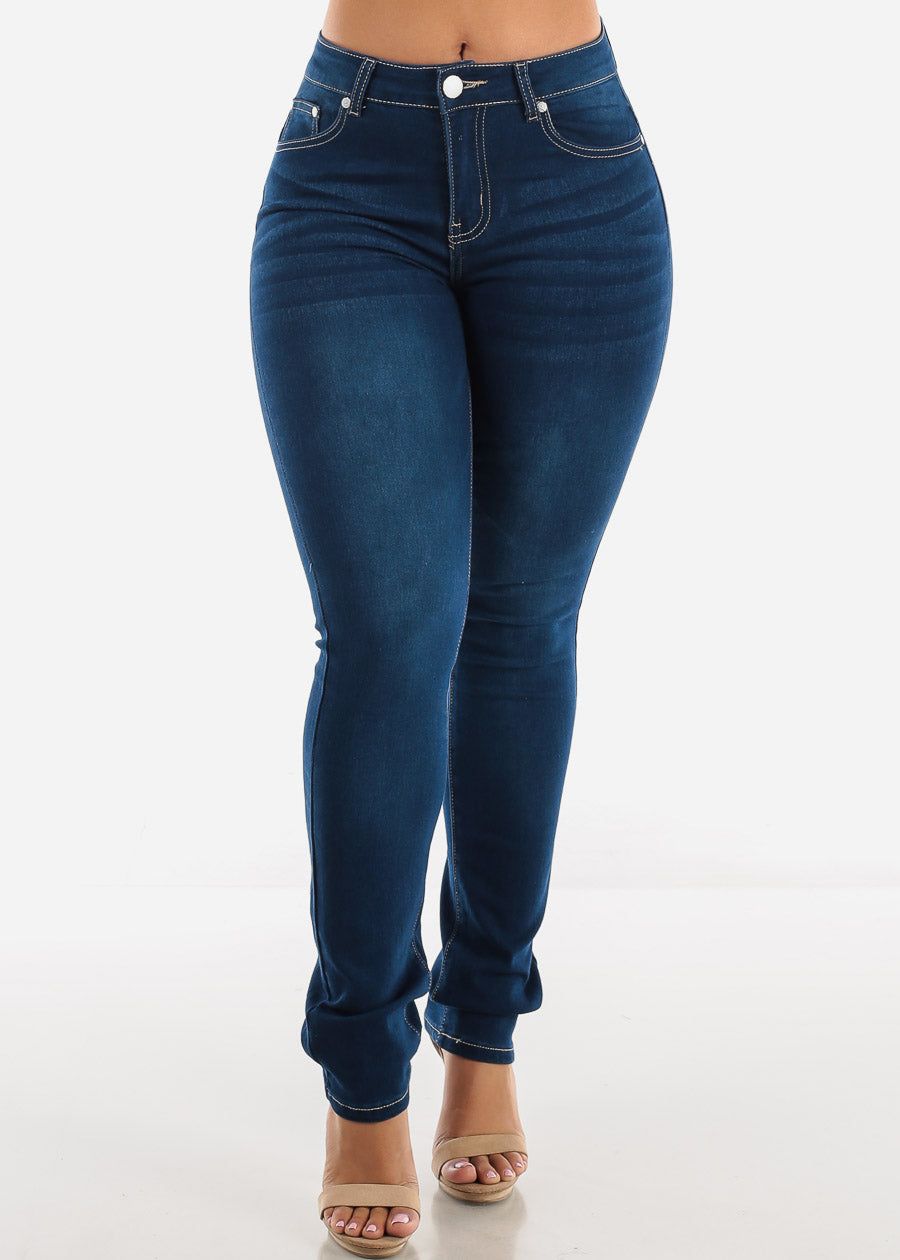High Waist Butt Lift Straight Jeans sold by Moda product image thumbnail 3