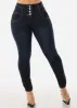High Waisted Butt Lifting Dark Wash Skinny Jeans sold by Moda