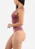 Seamless Vneck Sleeveless Thong Bodysuit Mauve sold by Moda
