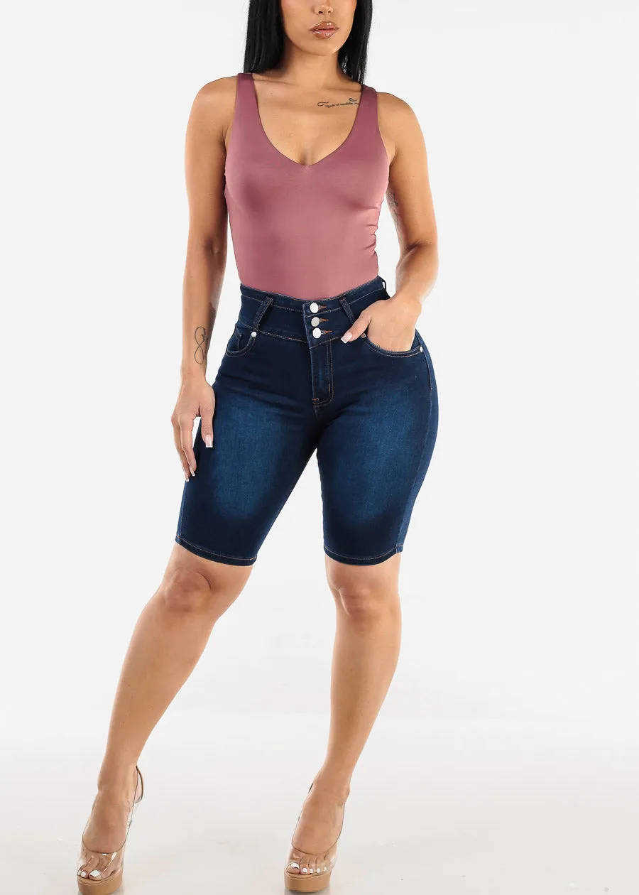 Seamless Vneck Sleeveless Thong Bodysuit Mauve sold by Moda product image thumbnail 2