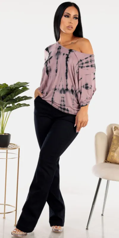 Tie Dye Butt Lift Bootcut Look sold by Moda