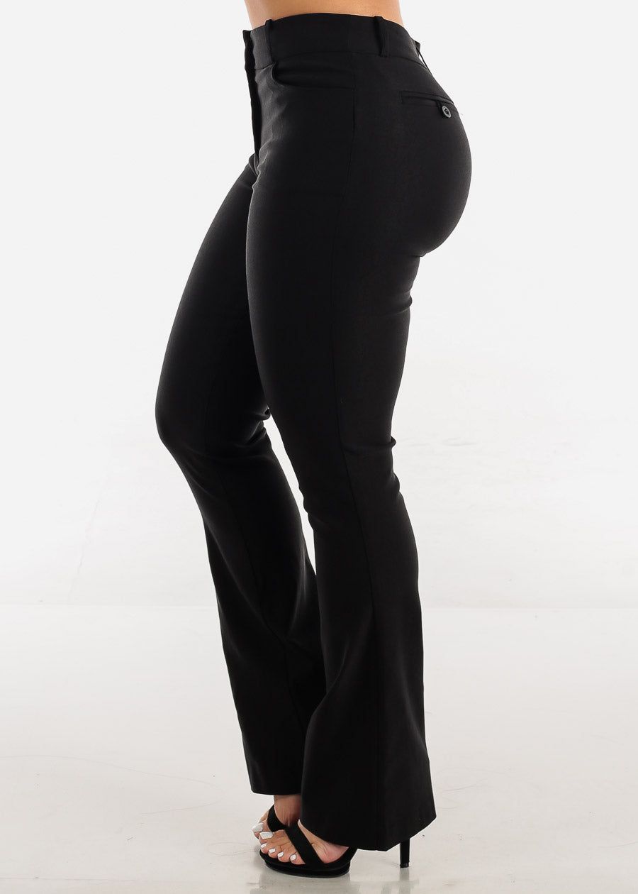 Black High Waisted Bootcut Dress Pants sold by Moda product image thumbnail 3