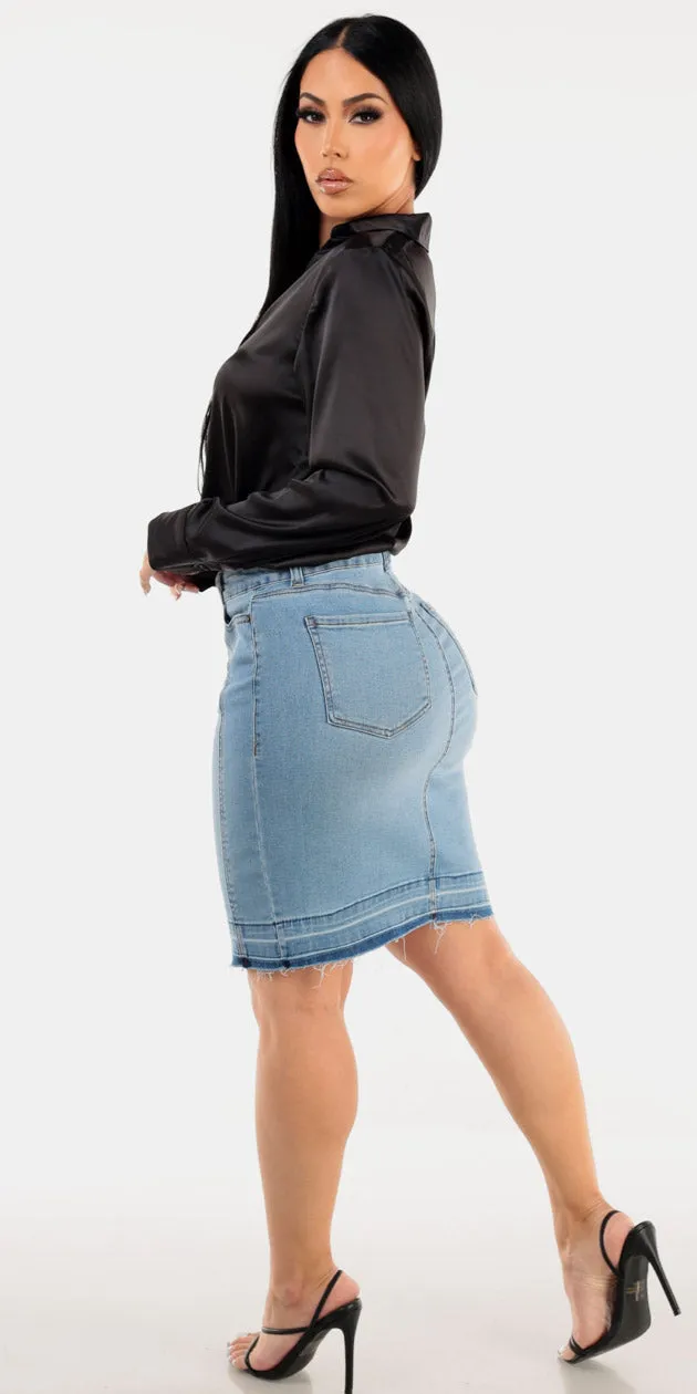Black Satin Denim Pencil Combo sold by Moda product image thumbnail 2