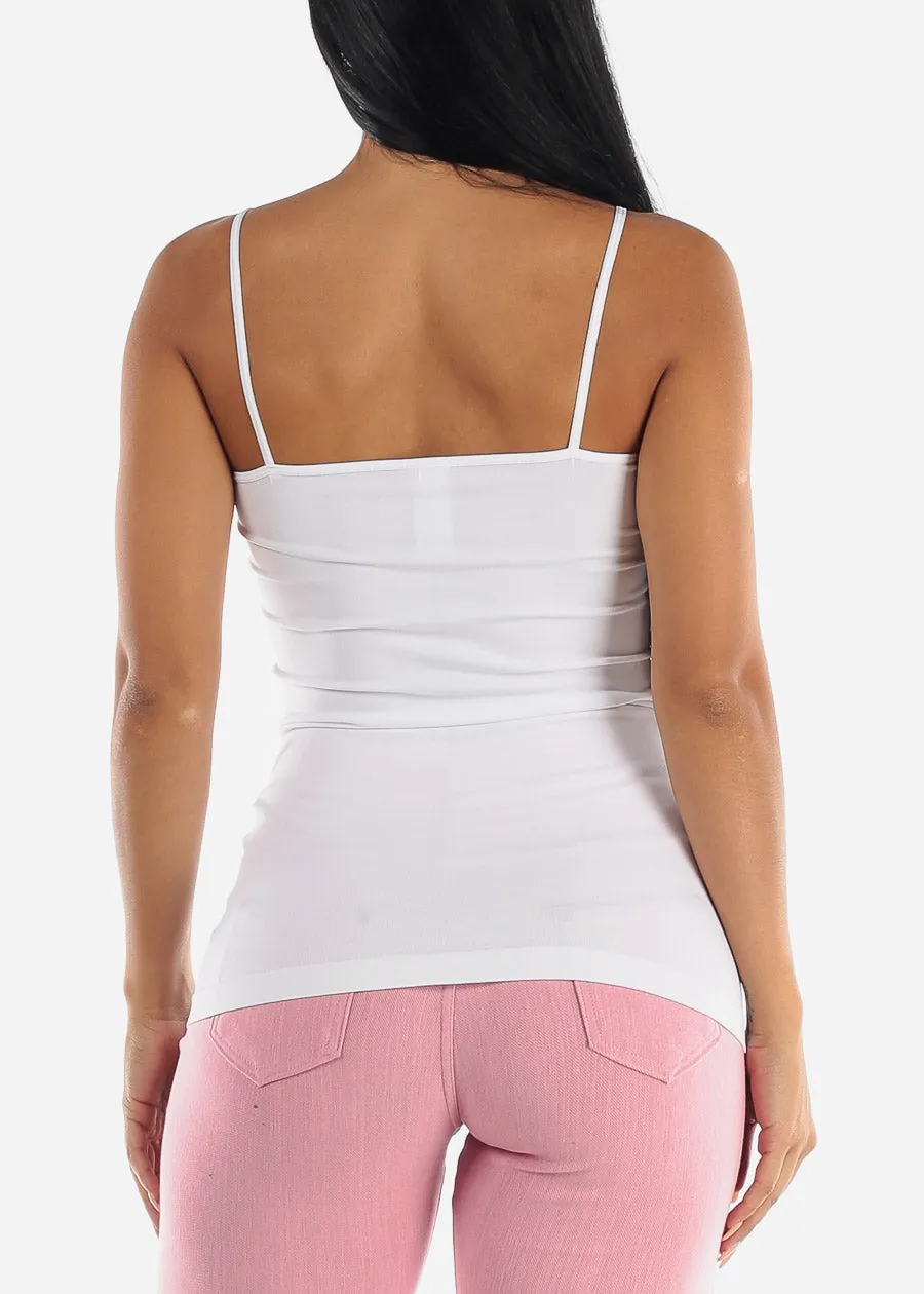 One Size Spaghetti Strap Seamless Top (White) sold by Moda product image thumbnail 2