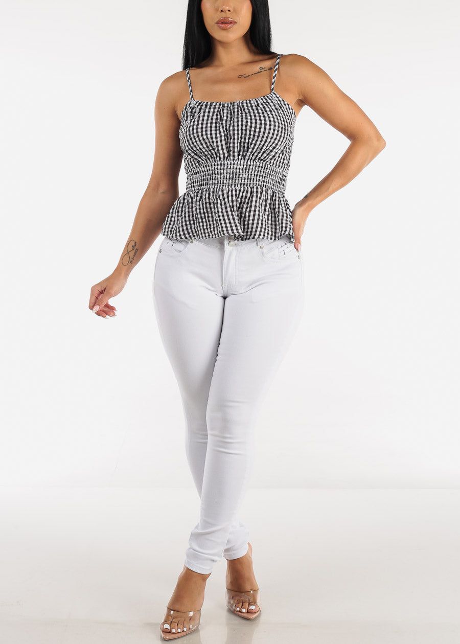 Spaghetti Peplum Spandex Waist Top sold by Moda product image thumbnail 2