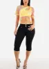 One Shoulder Cut Out Crop Top Neon Lime sold by Moda