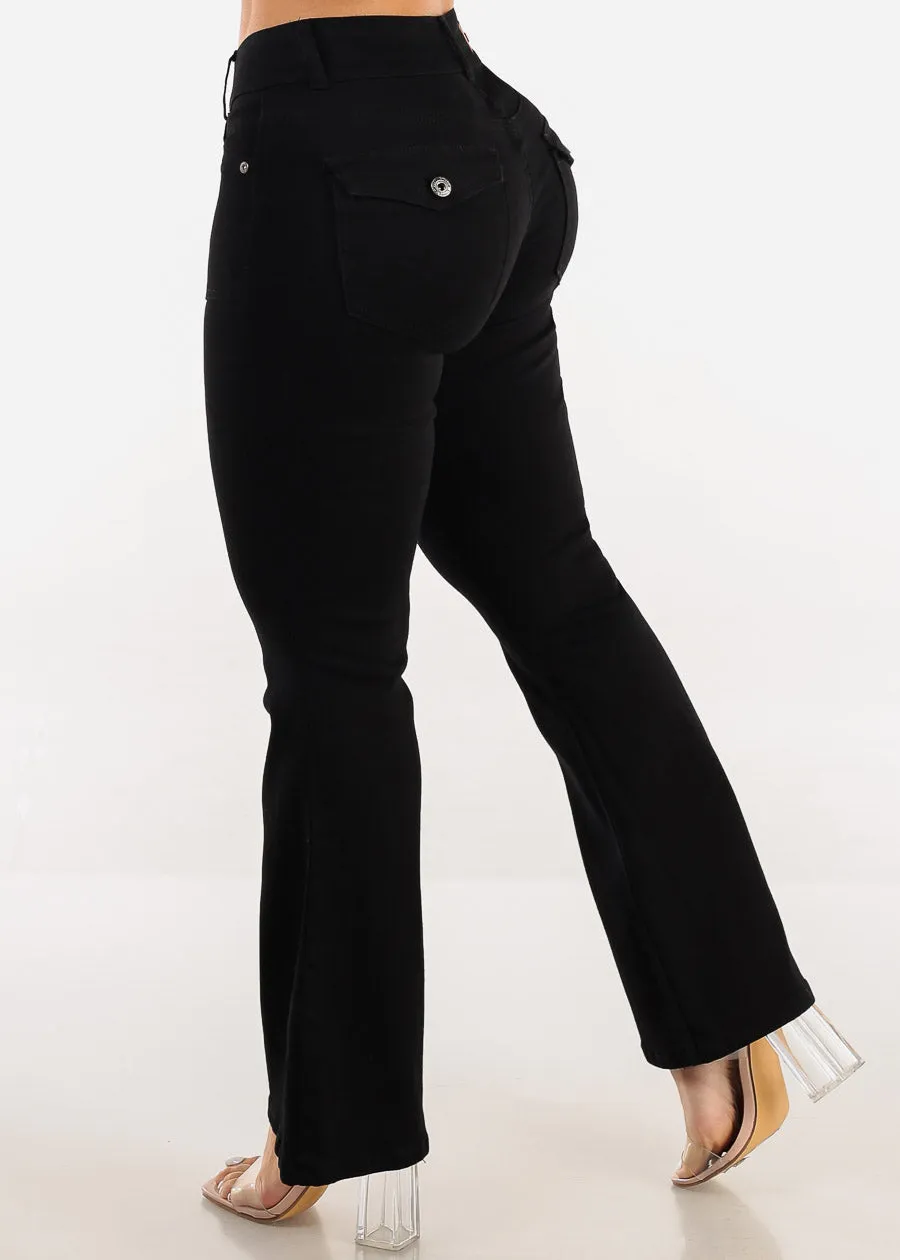Mid Rise Black Flared Bootcut Jeans sold by Moda product image thumbnail 5