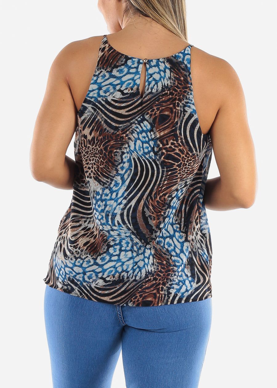 Animal Printed Chiffon Camisole Blouse sold by Moda product image thumbnail 4