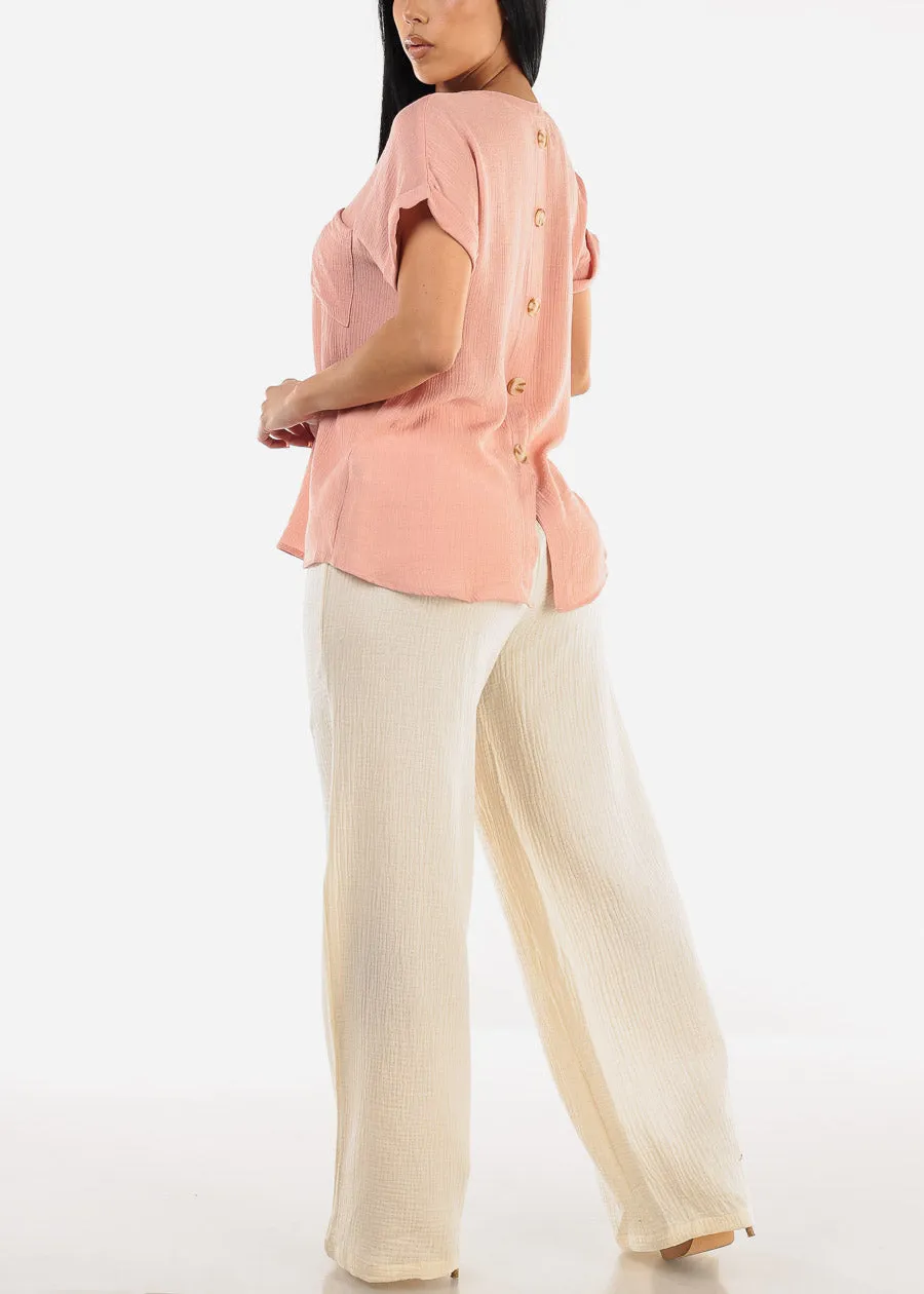 Super High Waist Wide Legged Cotton Pants sold by Moda product image thumbnail 5