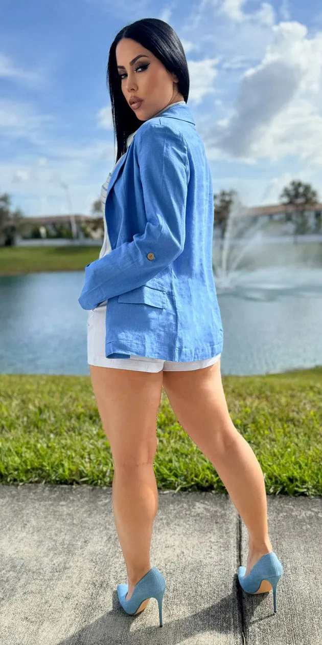 Blue Striped Skort Combo sold by Moda product image thumbnail 2