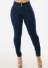 Super High Waist Butt Lifting Skinny Jeans Dark Navy sold by Moda