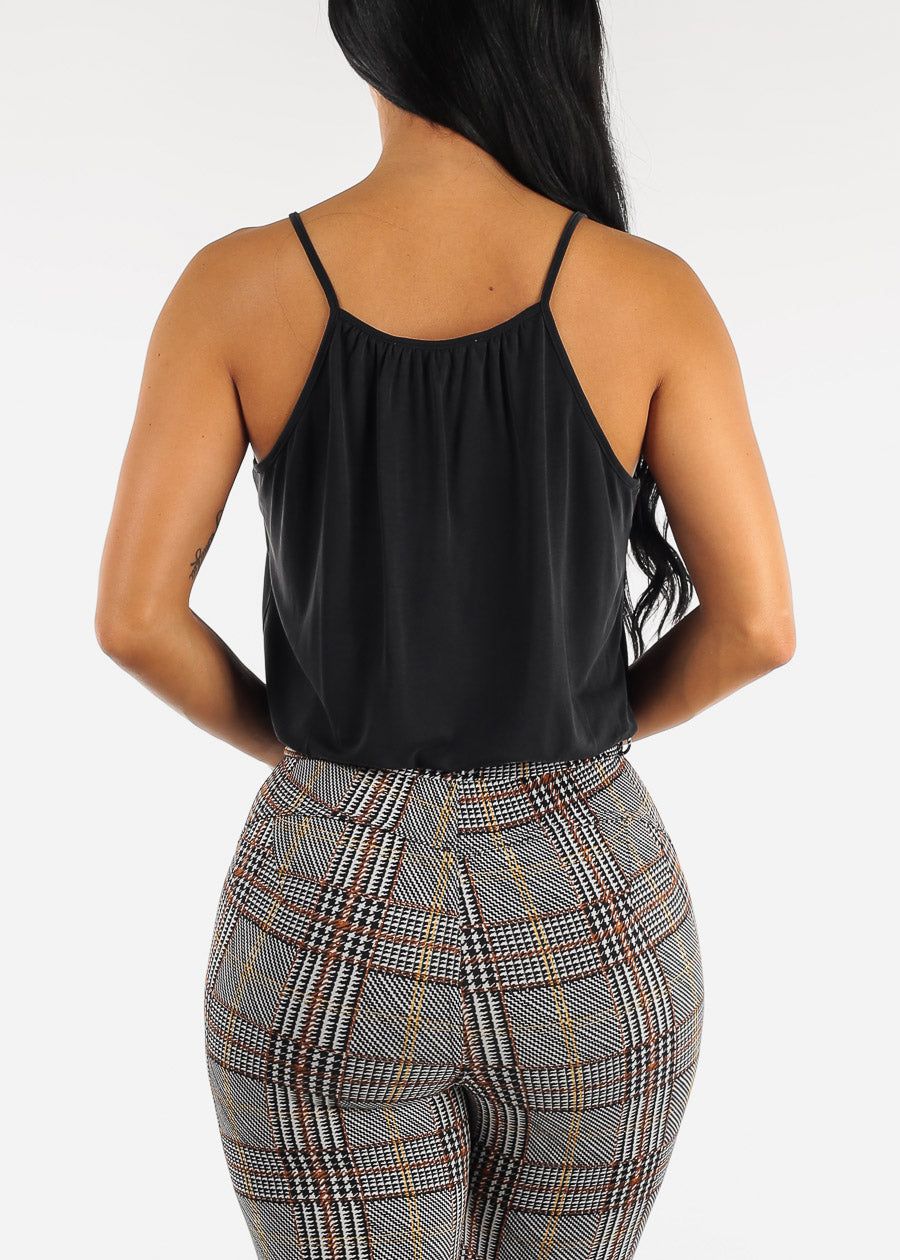 Black Sleeveless Surplice Cami Top sold by Moda product image thumbnail 4