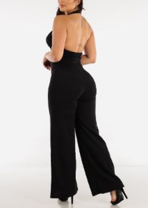 High Waisted Wide Legged Pants Black sold by Moda