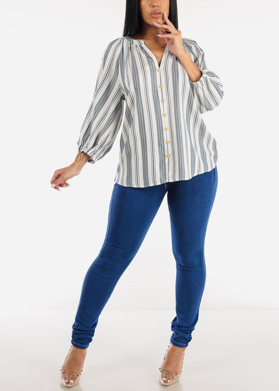 Super High Waisted Butt Lifting Skinny Jeans Royal Sand Wash sold by Moda product image thumbnail 2