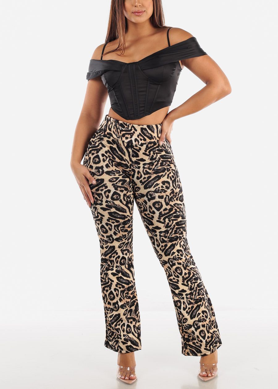 Black Corset Top w Drape Shoulders sold by Moda product image thumbnail 2