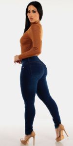 Stretch Brown & Lift Denim Outfit sold by Moda