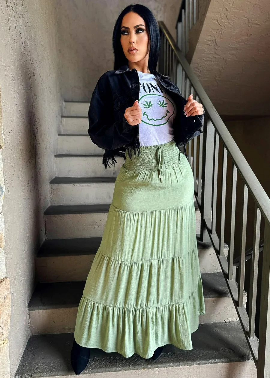 Short Sleeve White Graphic Crop Top "Stoned" sold by Moda product image thumbnail 2