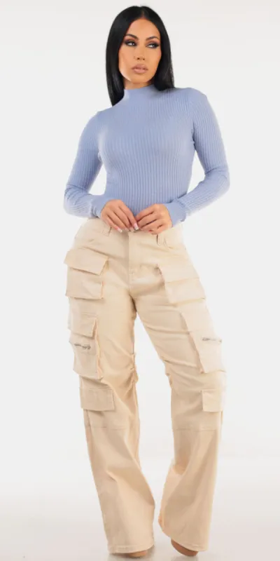 Blue Cargo Denim Outfit sold by Moda