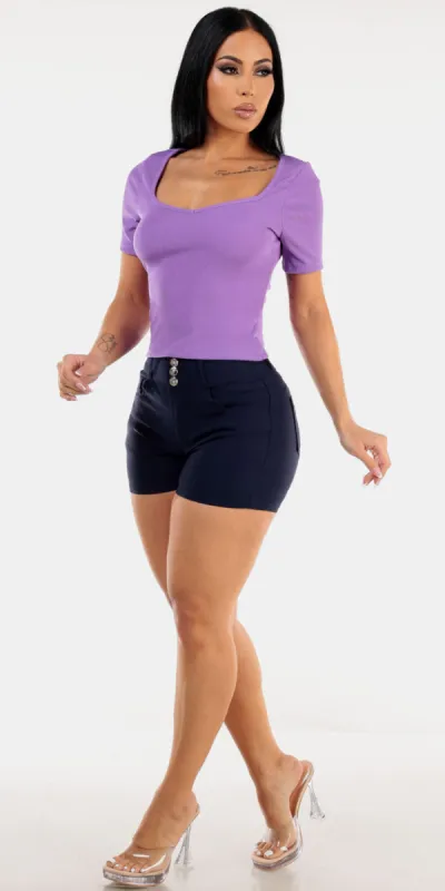 Purple Hyper Stretch Butt Lift Set sold by Moda