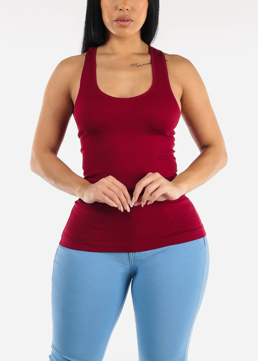 One Size Racerback Seamless Top (Burgundy) sold by Moda