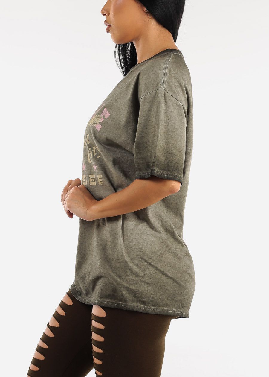 Vintage Graphic Oversized Short Sleeve Tee Nashville sold by Moda product image thumbnail 4