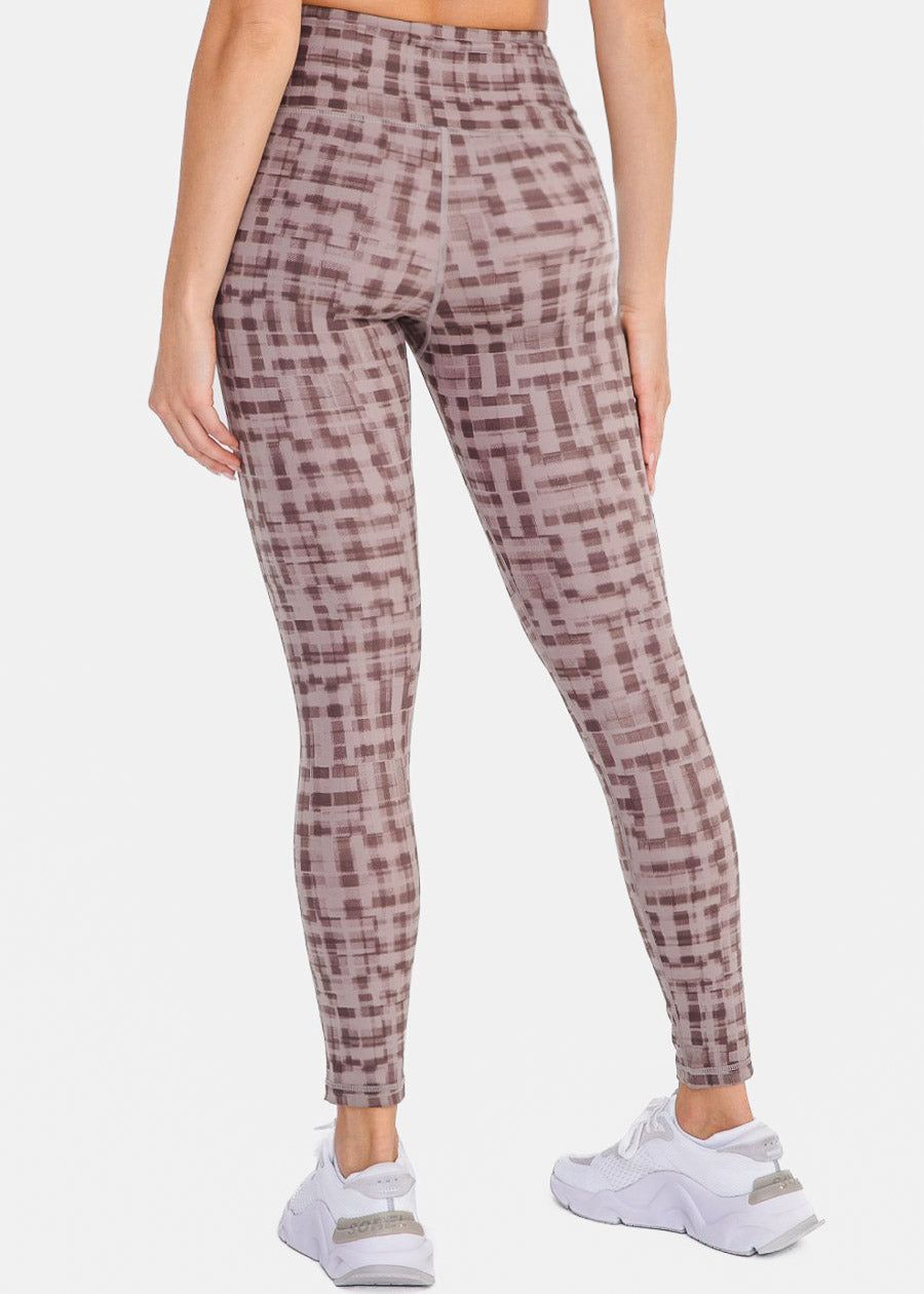 High Waisted Printed Activewear Leggings Taupe sold by Moda product image thumbnail 4