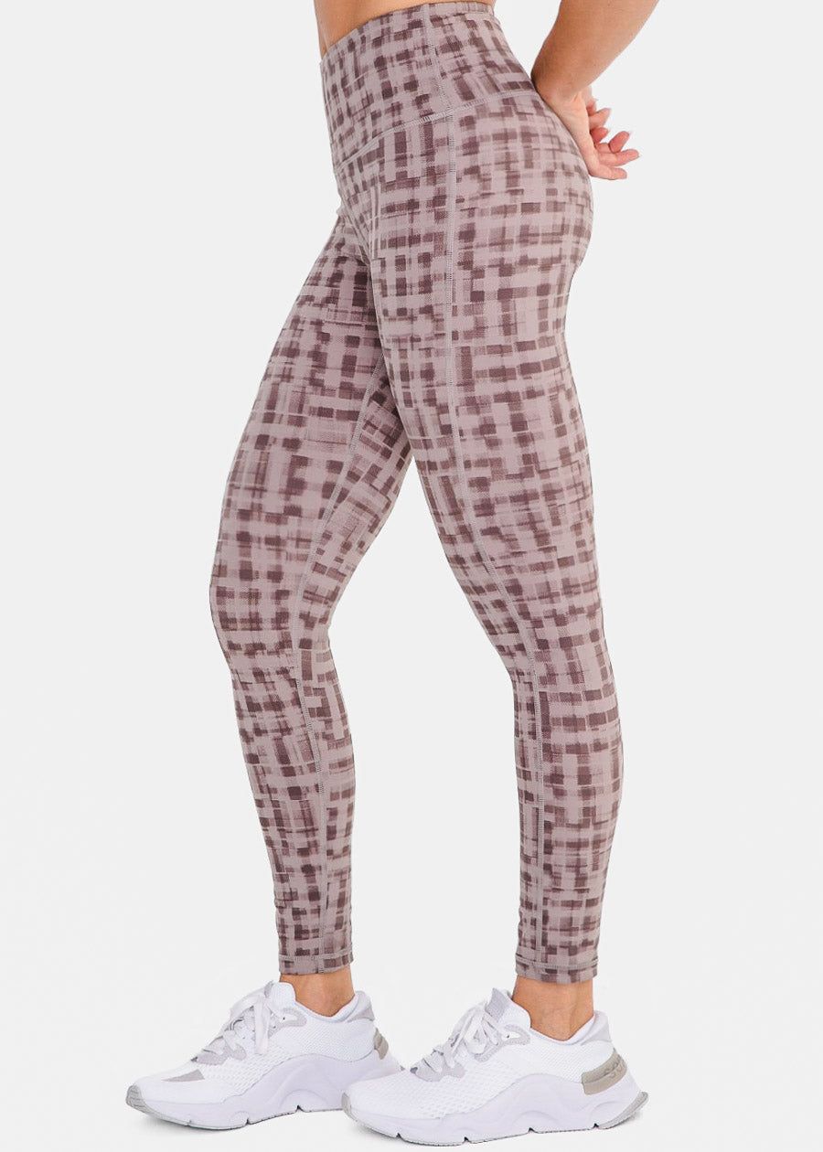 High Waisted Printed Activewear Leggings Taupe sold by Moda product image thumbnail 3