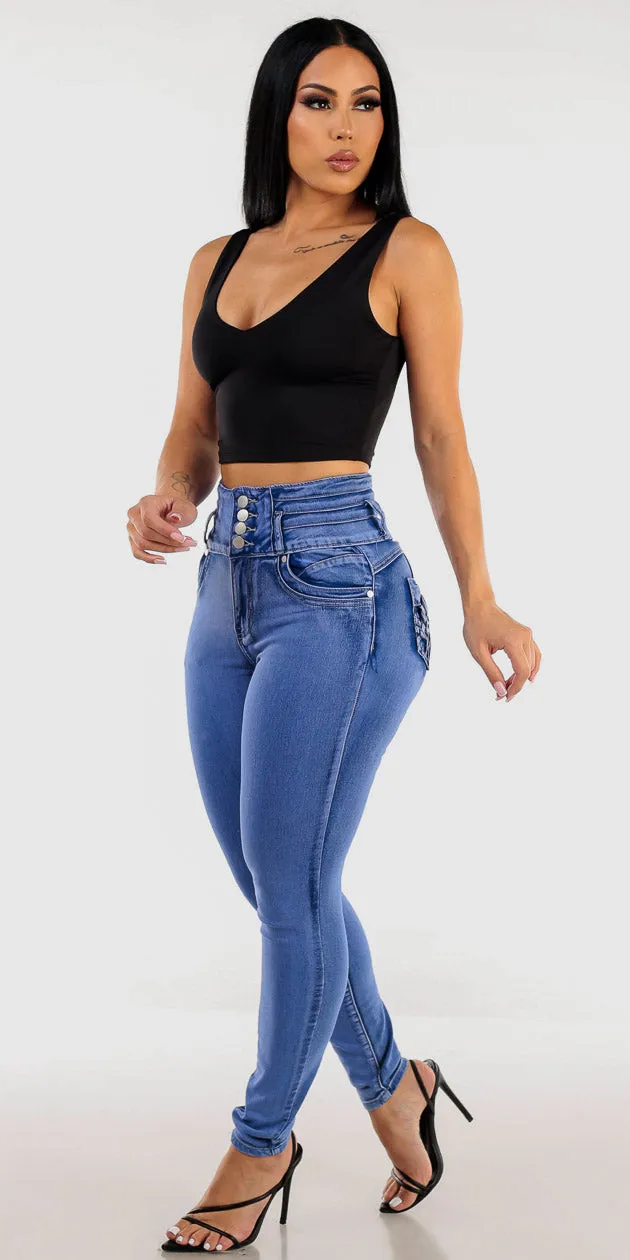 Black Butt Lift Denim Outfit sold by Moda