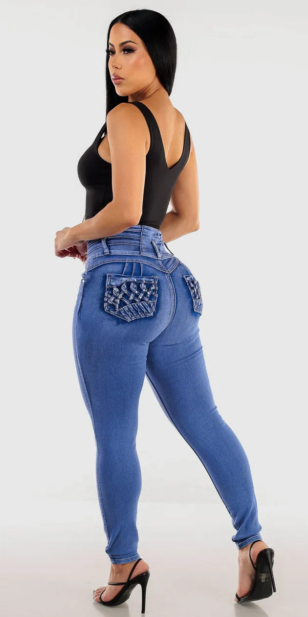 Black Butt Lift Denim Outfit sold by Moda product image thumbnail 2