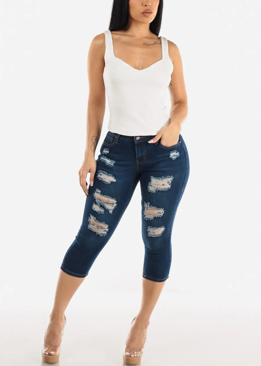 White Sweetheart Neckline Tank Top sold by Moda product image thumbnail 2