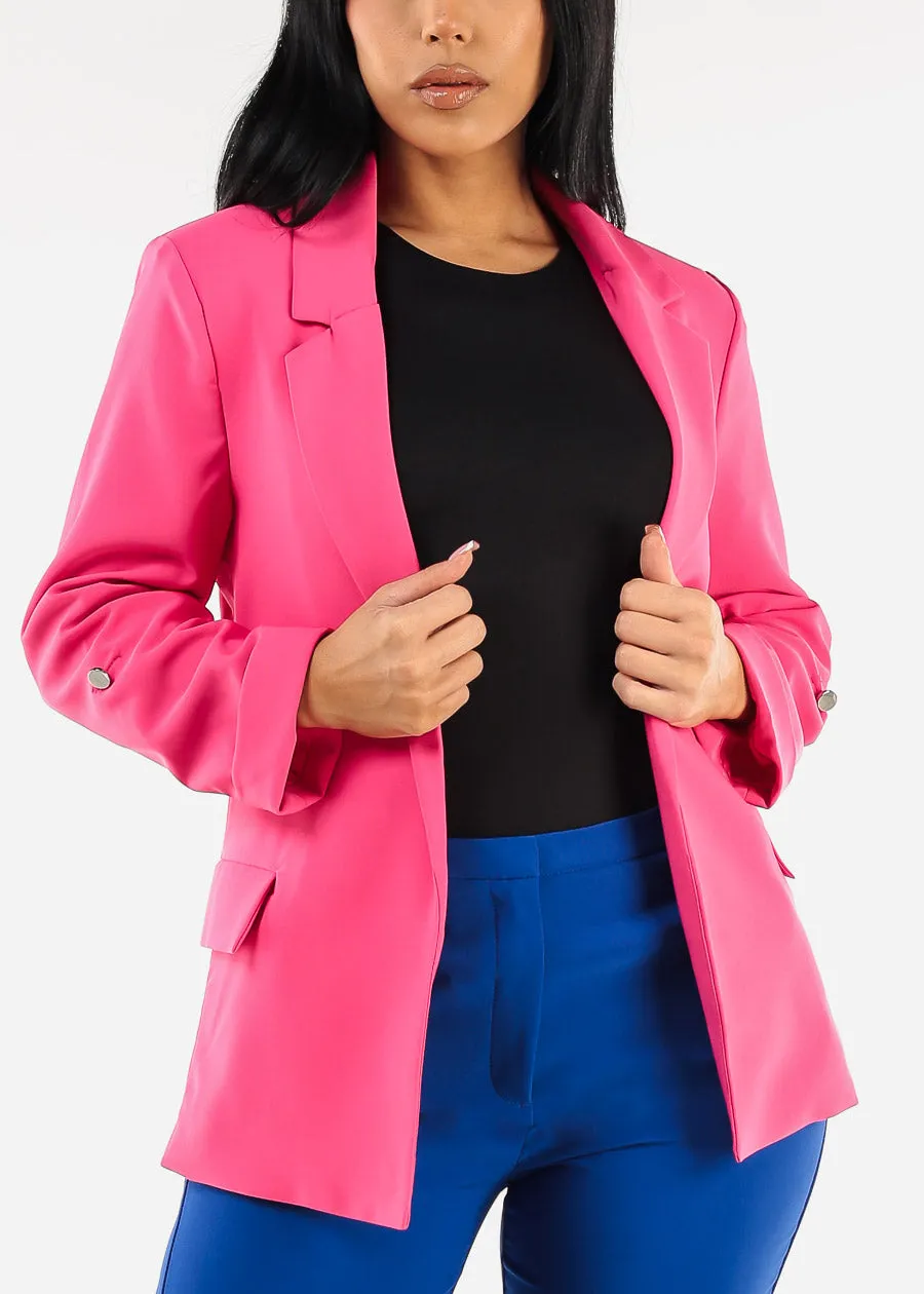 Long Sleeve Relax Fit Blazer Fuchsia sold by Moda product image thumbnail 5