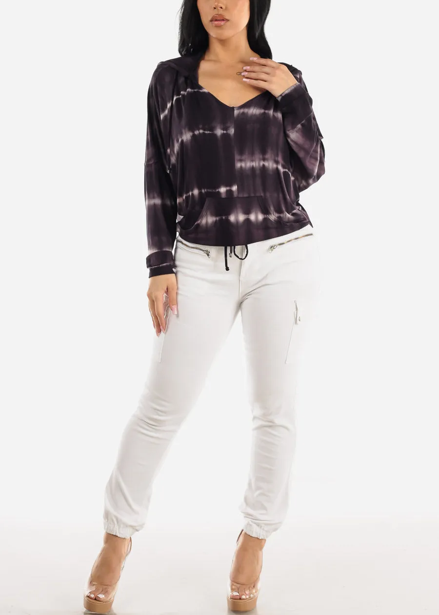 High Waist White Cargo Jogger Pants sold by Moda product image thumbnail 3