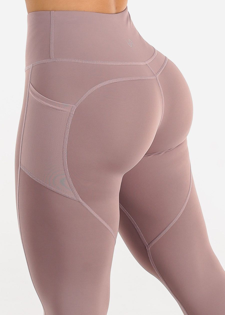 High Rise Sweetheart Butt Activewear Leggings Dusty Lilac sold by Moda