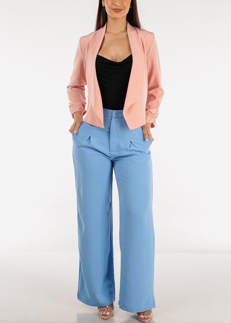 High Waist Wide Legged Pants Light Blue sold by Moda product image thumbnail 2