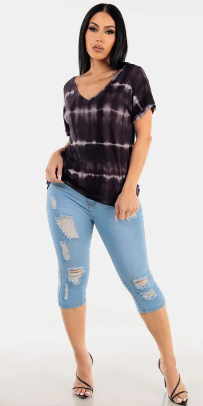 Tie Dye Butt Lift Denim Look sold by Moda