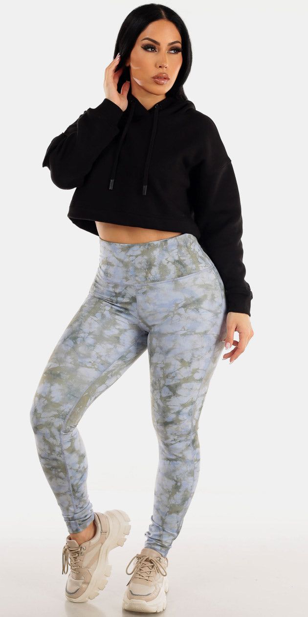 Tie Dye Leggings Hoodie Combo sold by Moda