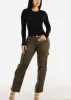 Long Sleeve Black Crewneck Ribbed Sweater sold by Moda
