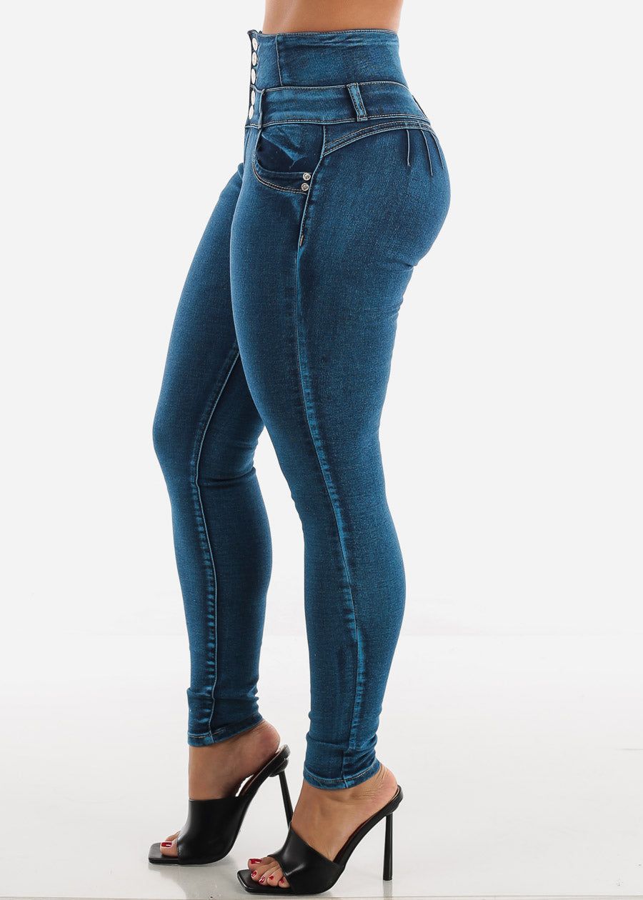 Super High Waisted Butt Lift Skinny Jeans sold by Moda product image thumbnail 4