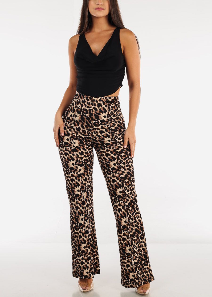 Black Sleeveless Cowl Neckline Fitted Top sold by Moda product image thumbnail 2