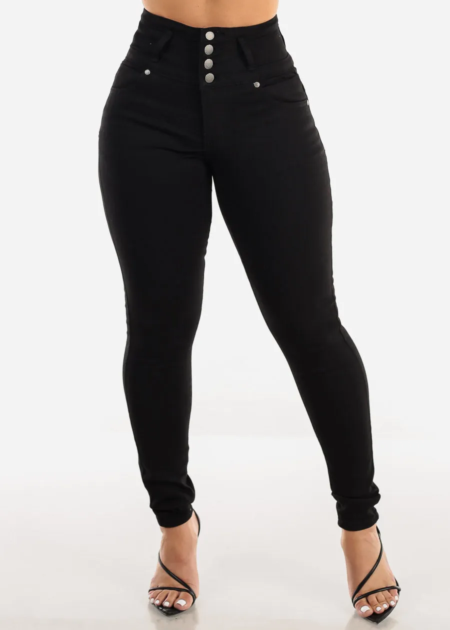 Butt Lift Super High Waist Black Skinny Jeans sold by Moda product image thumbnail 3