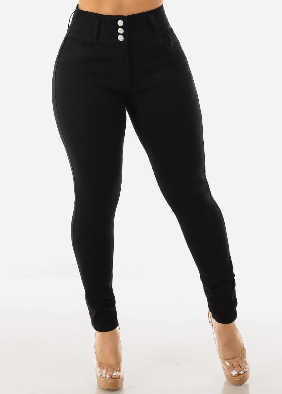 Super High Waisted Black Butt Lifting Skinny Jeans sold by Moda product image thumbnail 3