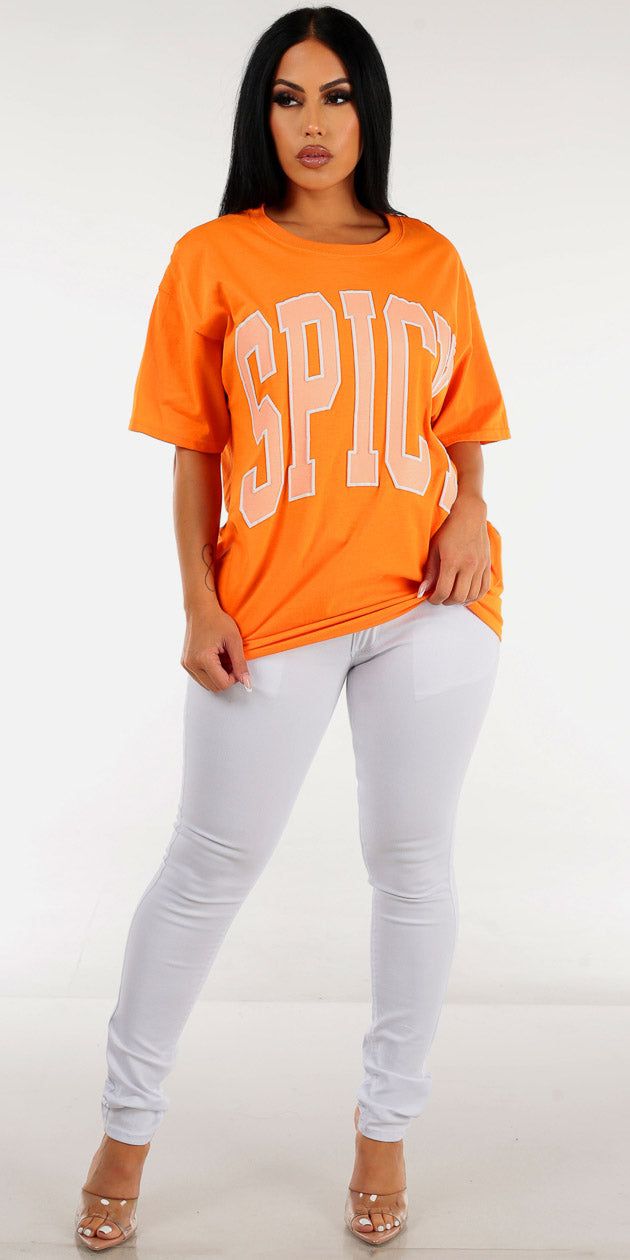 White Butt Lifting Skinny Graphic Set sold by Moda