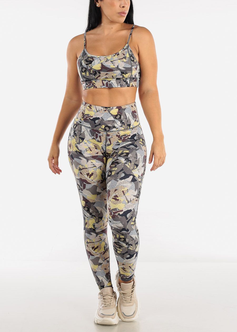 MONO B Adjustable Straps Abstract Pop Art Cami Sports Bra sold by Moda product image thumbnail 2