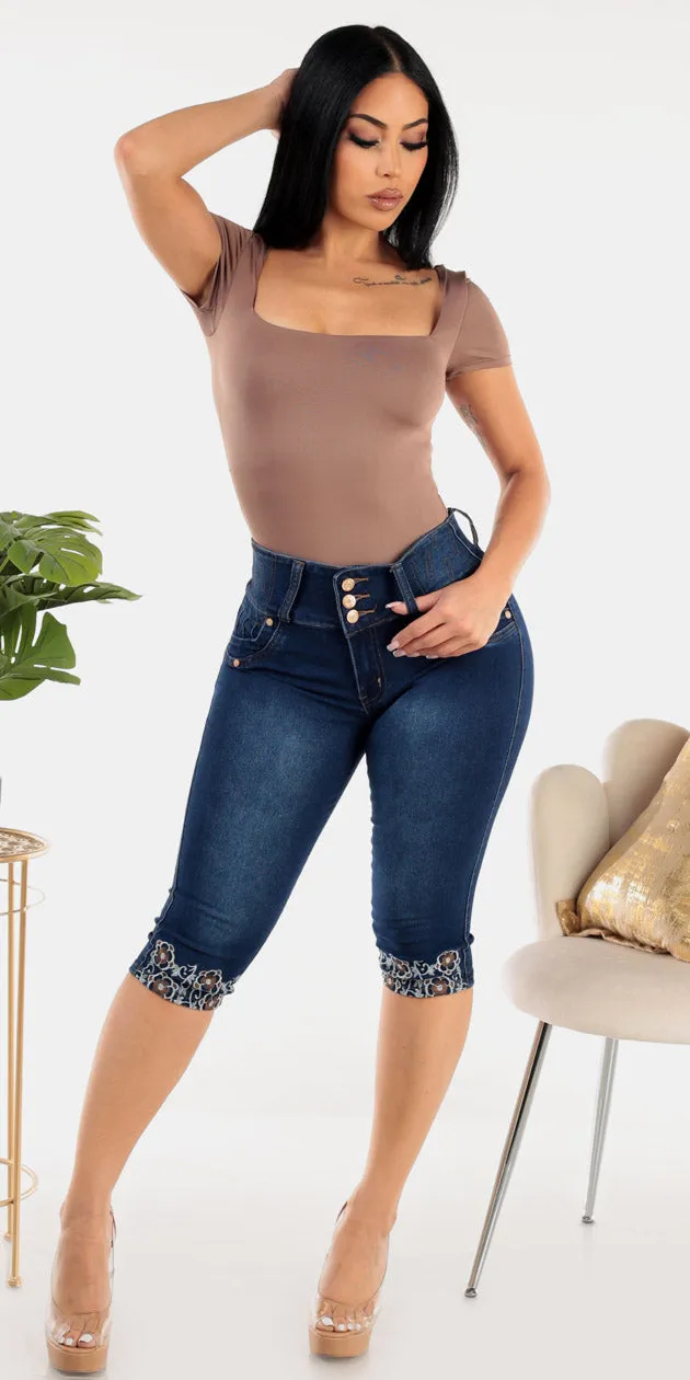 Taupe Butt Lift Denim Look sold by Moda