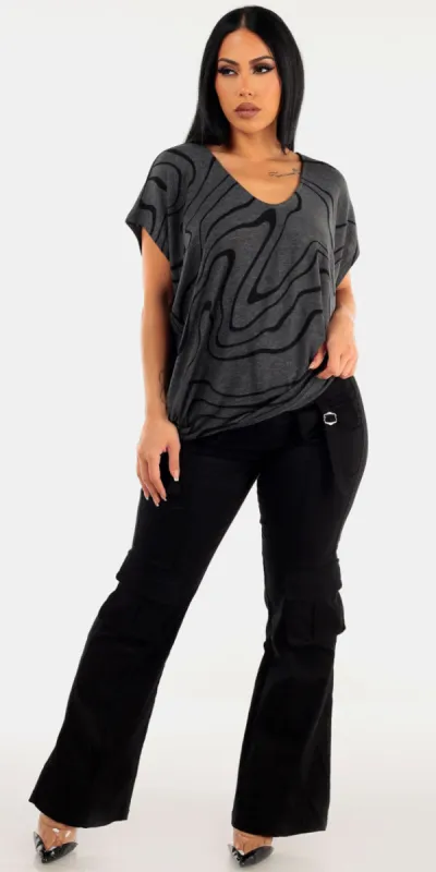 Tie Dye Straight Cargo Look sold by Moda