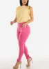 Levantacola Hyper Stretch Jeggings Light Pink sold by Moda