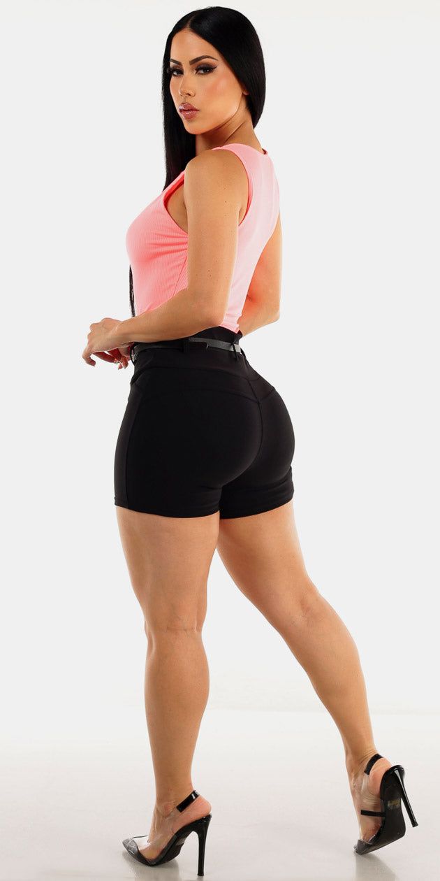 Ribbed Coral Black Butt Lift Outfit sold by Moda product image thumbnail 2