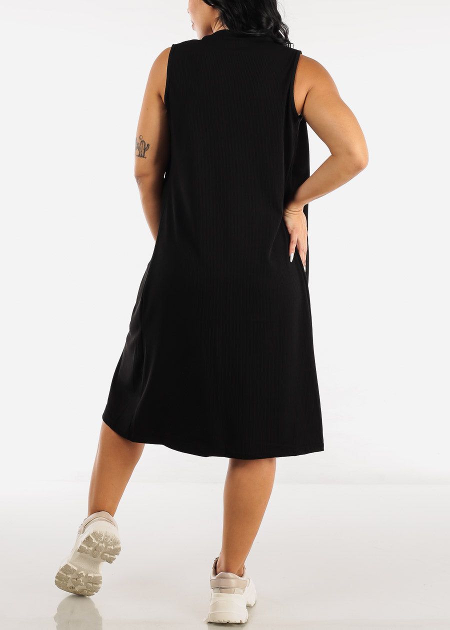 Black Sleeveless Cardigan, Cropped Tank Top & Shorts (3 PCE SET) sold by Moda product image thumbnail 4