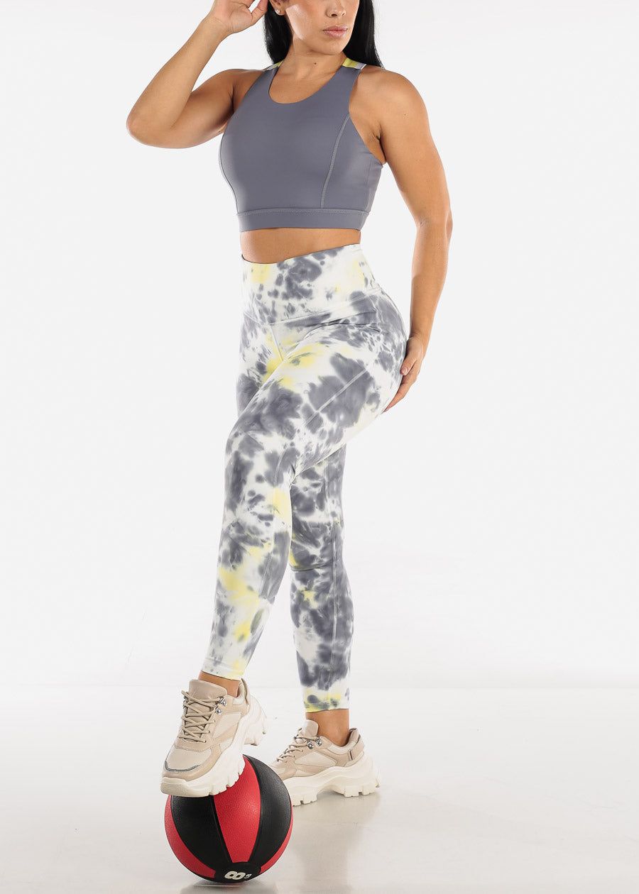 MONO B High Waisted Tie Dye Active Leggings sold by Moda product image thumbnail 3